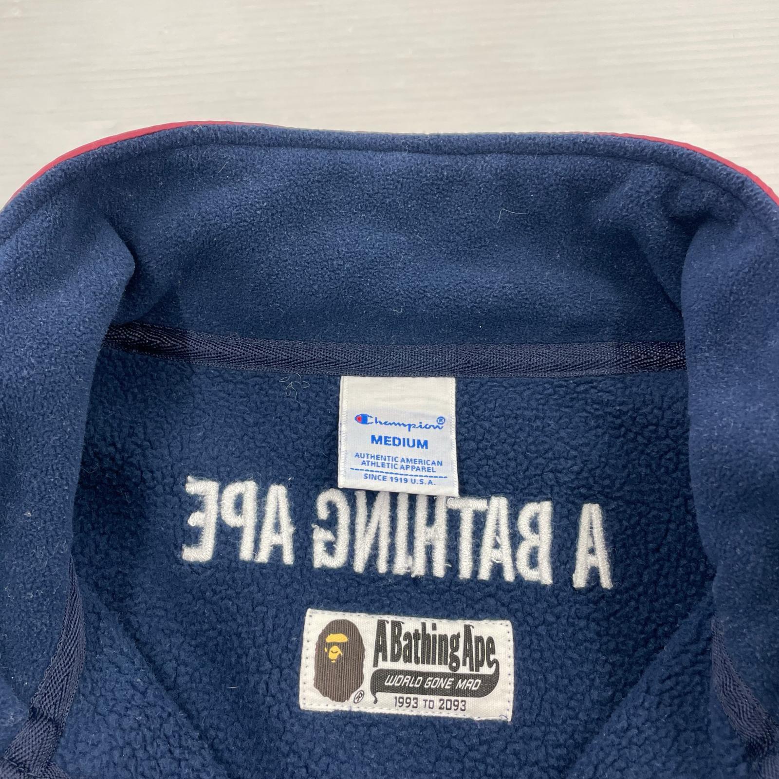 ジャケット ×Champion フリースジャケット 紺 M