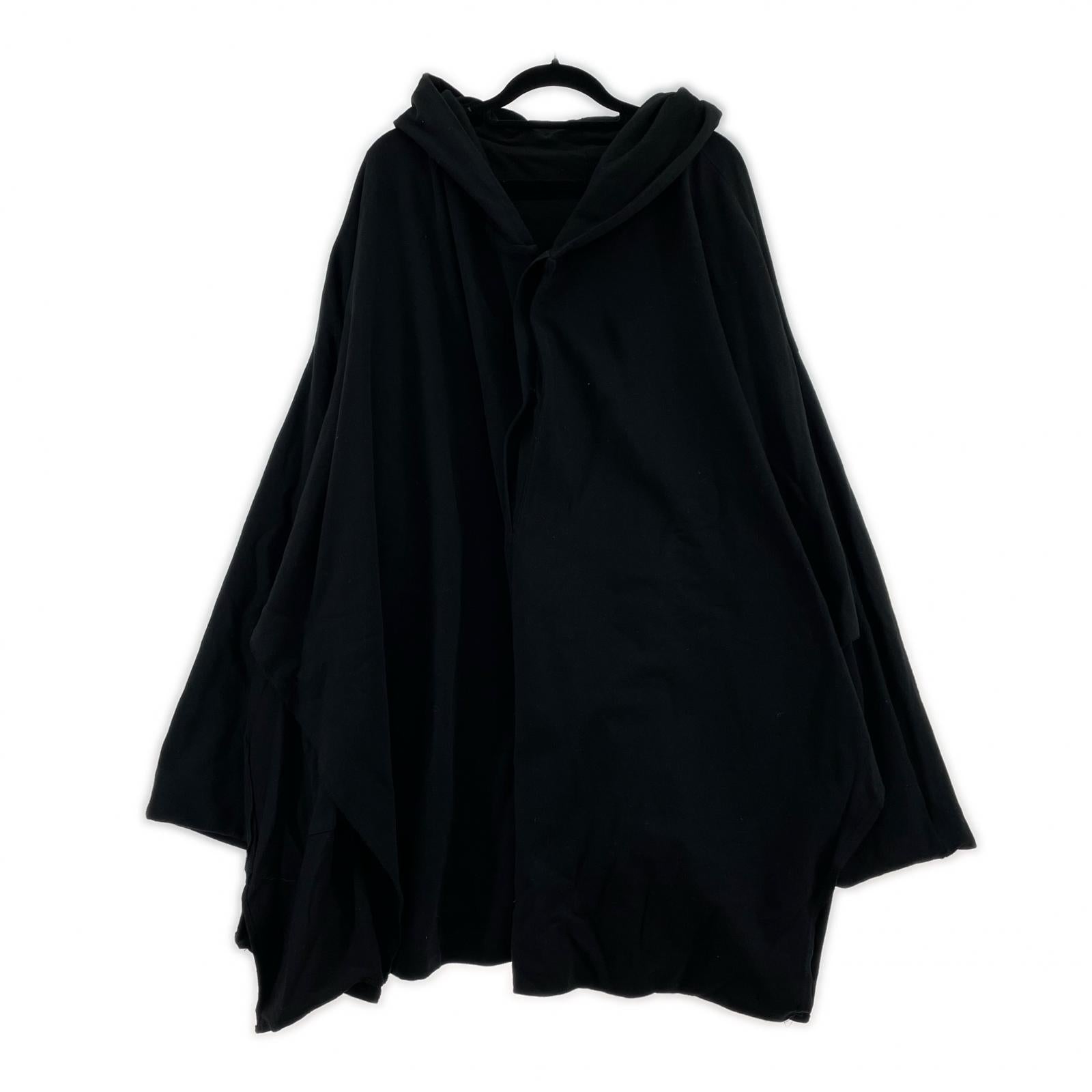 ジャケット MINI FLEECE PILE BIG HOOD PONCHO ブラック
