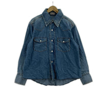 長袖シャツ KOOKYZOO 25AW デニムウエスタンシャツ 42 ブルー