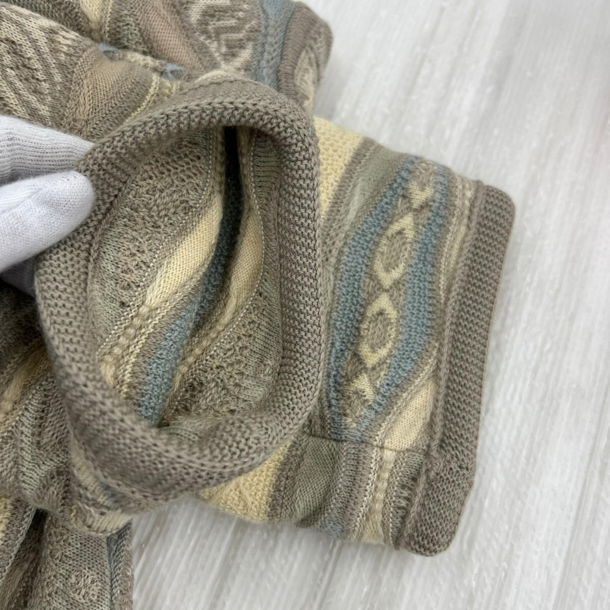 ジャケット COOGI 3Dニットガウン 白 SS マルチカラー