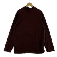 長袖Tシャツ サイドジップモックネックロングスリーブ 2 ブラウン
