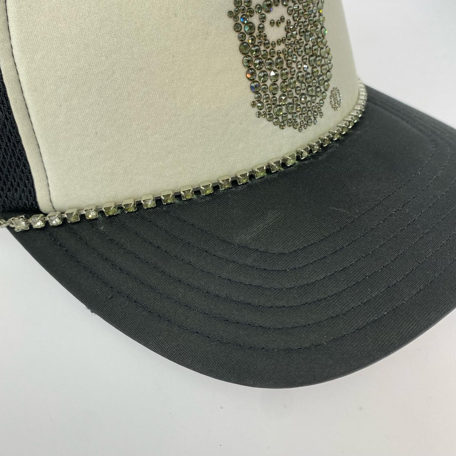キャップ CRYSTAL STONE APE HEAD MESH CAP フリー