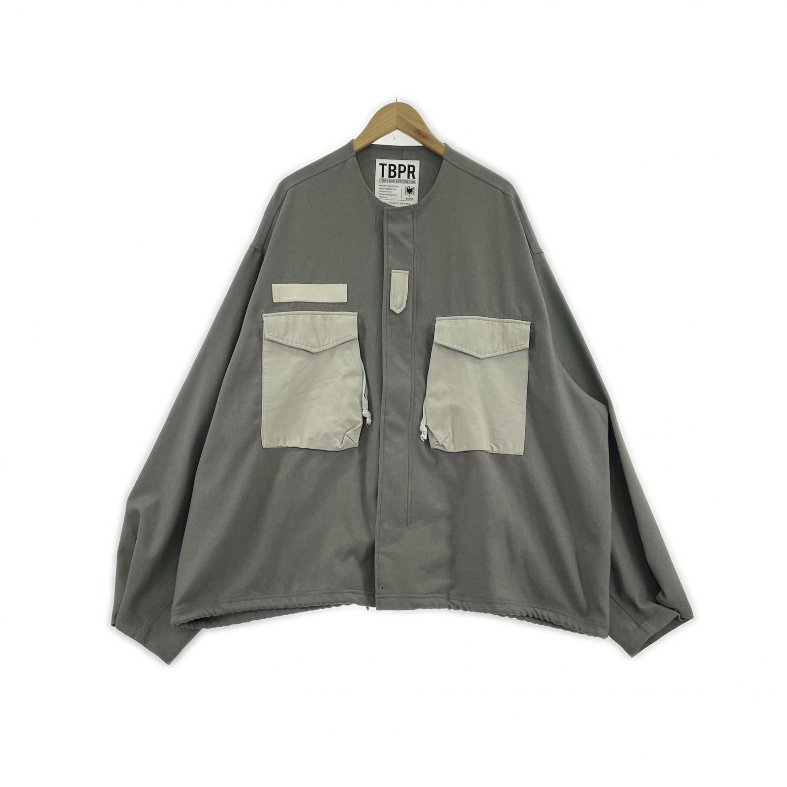 ブルゾン PRODUCTION/COLLARLESS/FIELDJKT/20AW グレー
