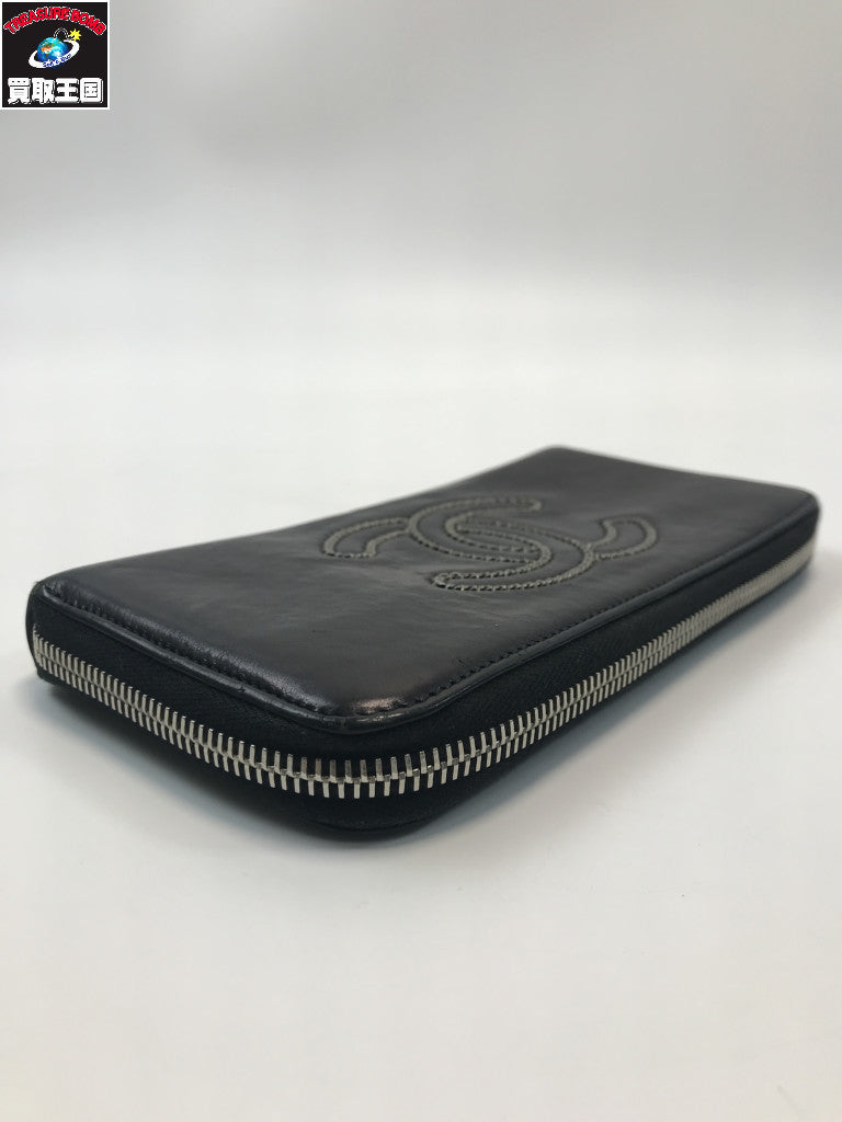 Round Zip Wallet BLK