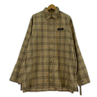 長袖シャツ SYU.HOMME/FEMME チェック ベージュ ベージュ