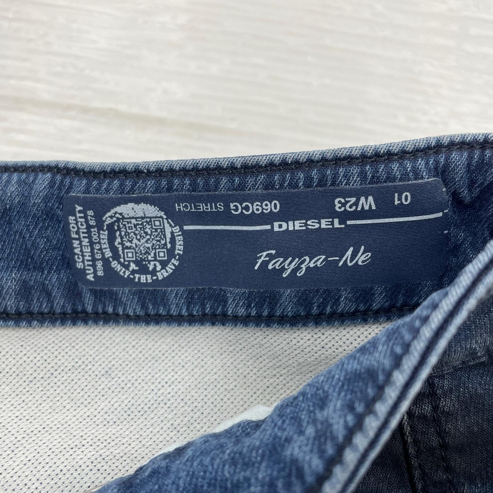 デニムパンツ Fayga-Be 加工 ネイビー