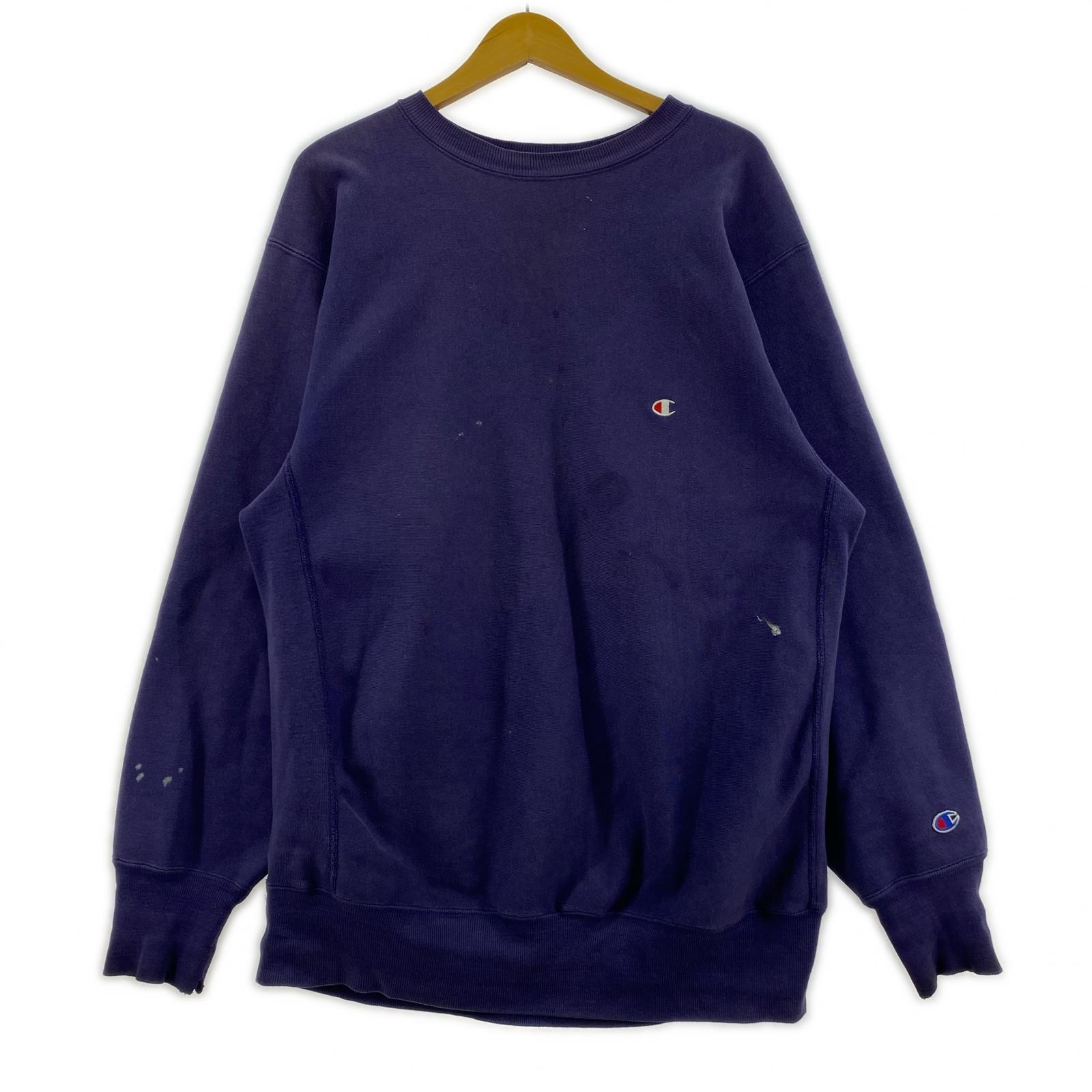 スウェット 90s~00s USA製 REVERSE WEAVE PPL XXL パープル