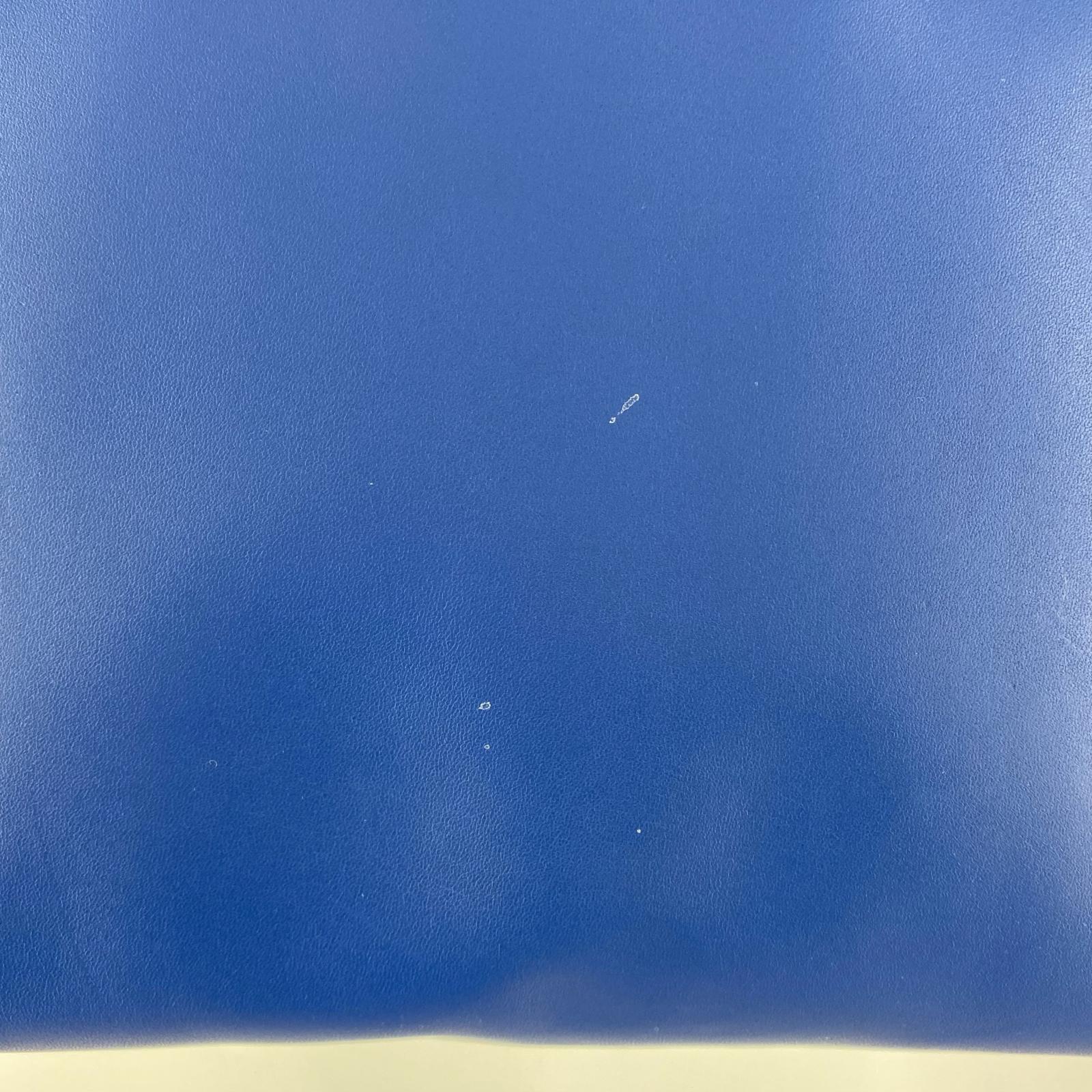 トートバッグ レザー 青 ブルー