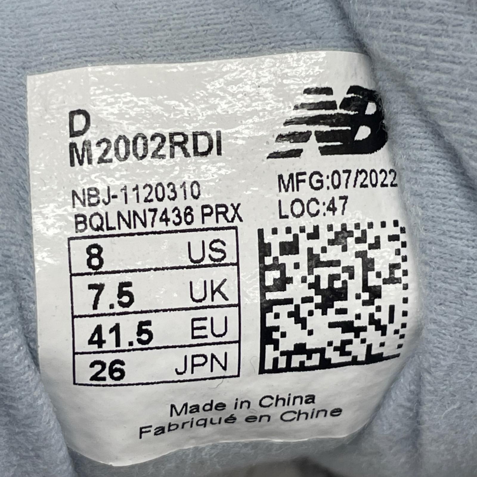スニーカー M2002RDI 26.0cm 26cm (US8 UK7 1/2 EU42)