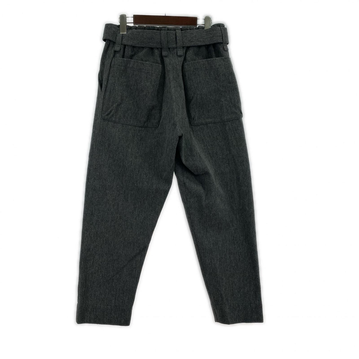 パンツ MEN ベルテッド ウールベイカーパンツ グレー 2 2 グレー