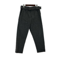 パンツ MEN ベルテッド ウールベイカーパンツ グレー 2 2 グレー