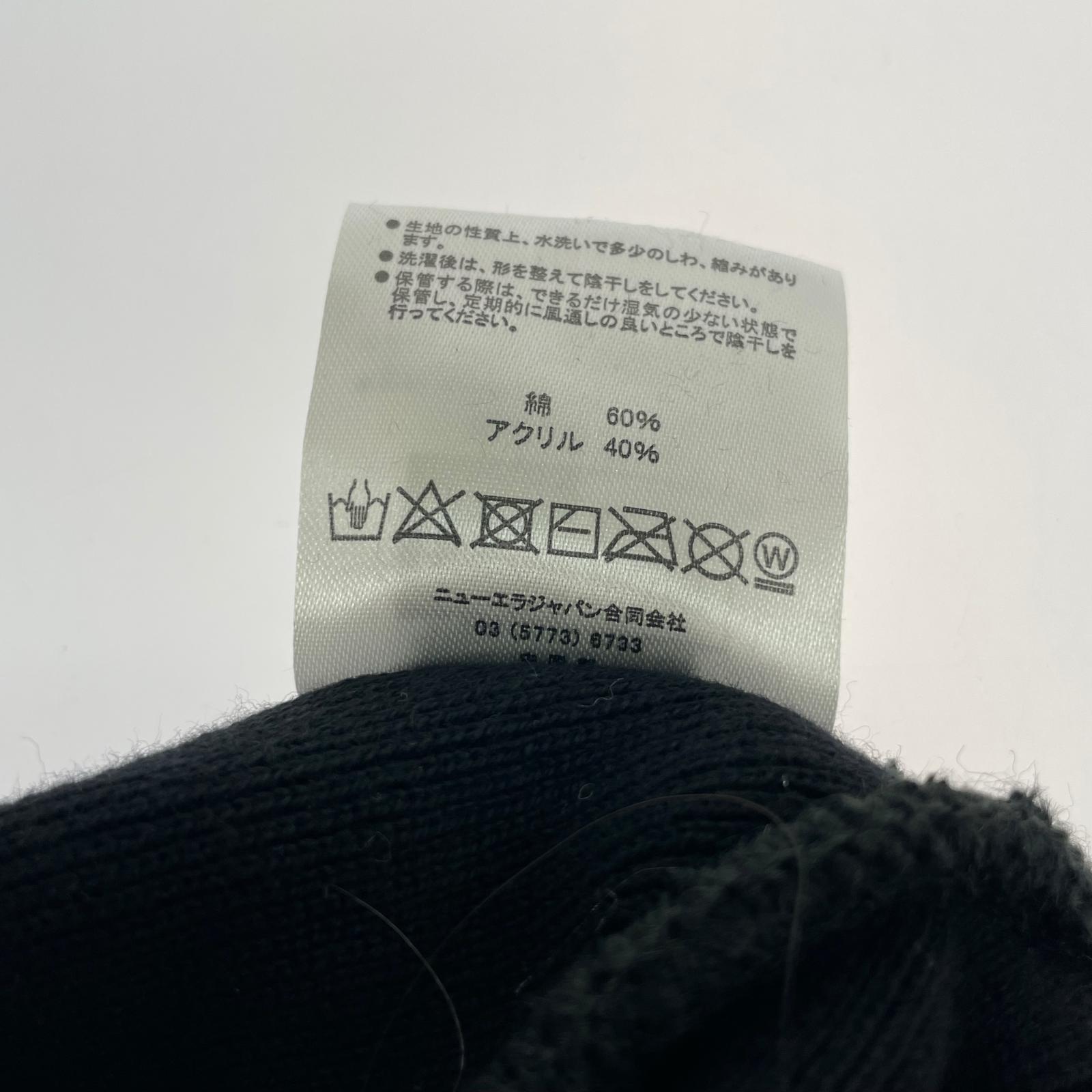 ニットキャップ NEWERA 白文字ロゴ ブラック