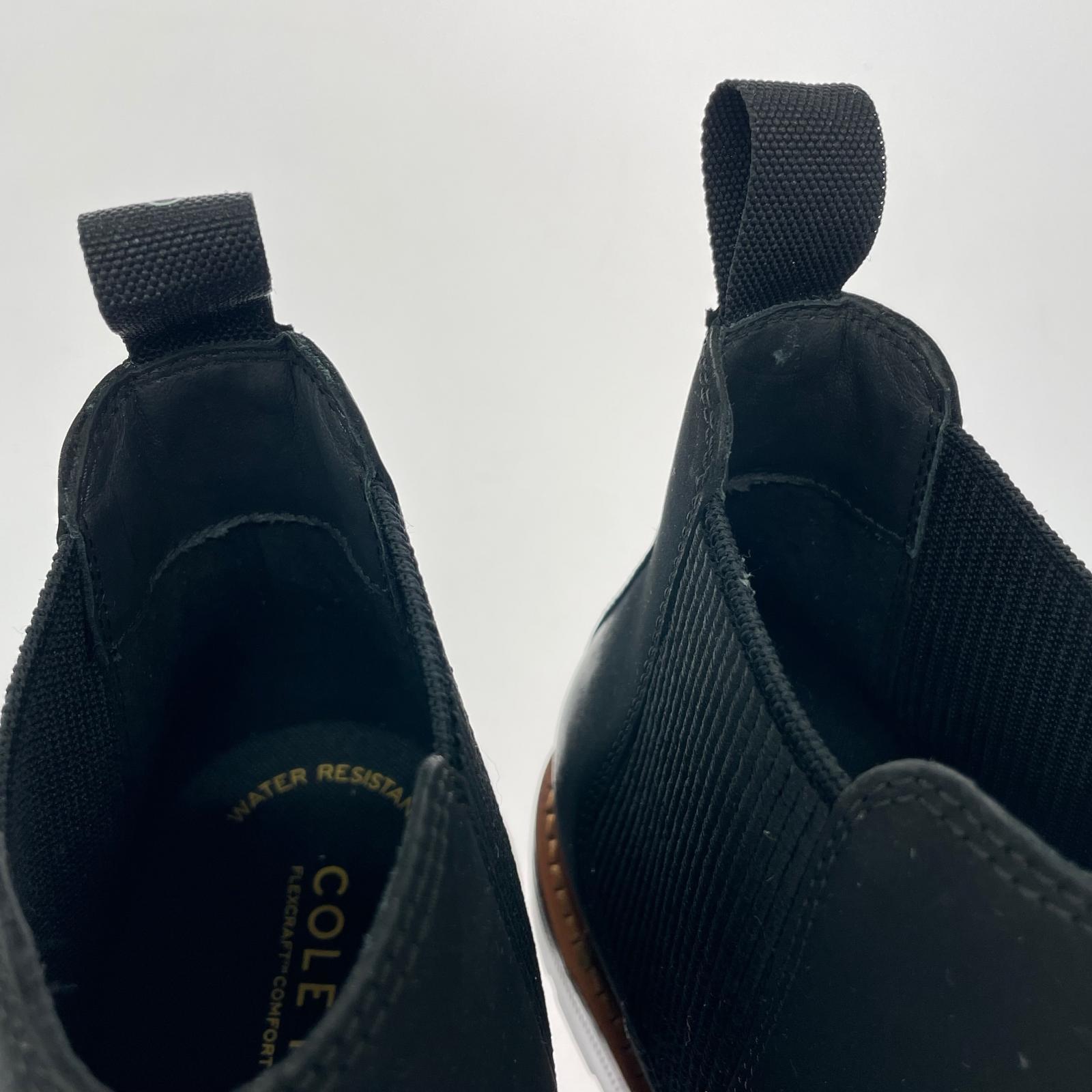 ブーツ COLE HAAN チェンバレン グランド チェルシーブーツ サイドゴアブーツ 7.5M ブラック