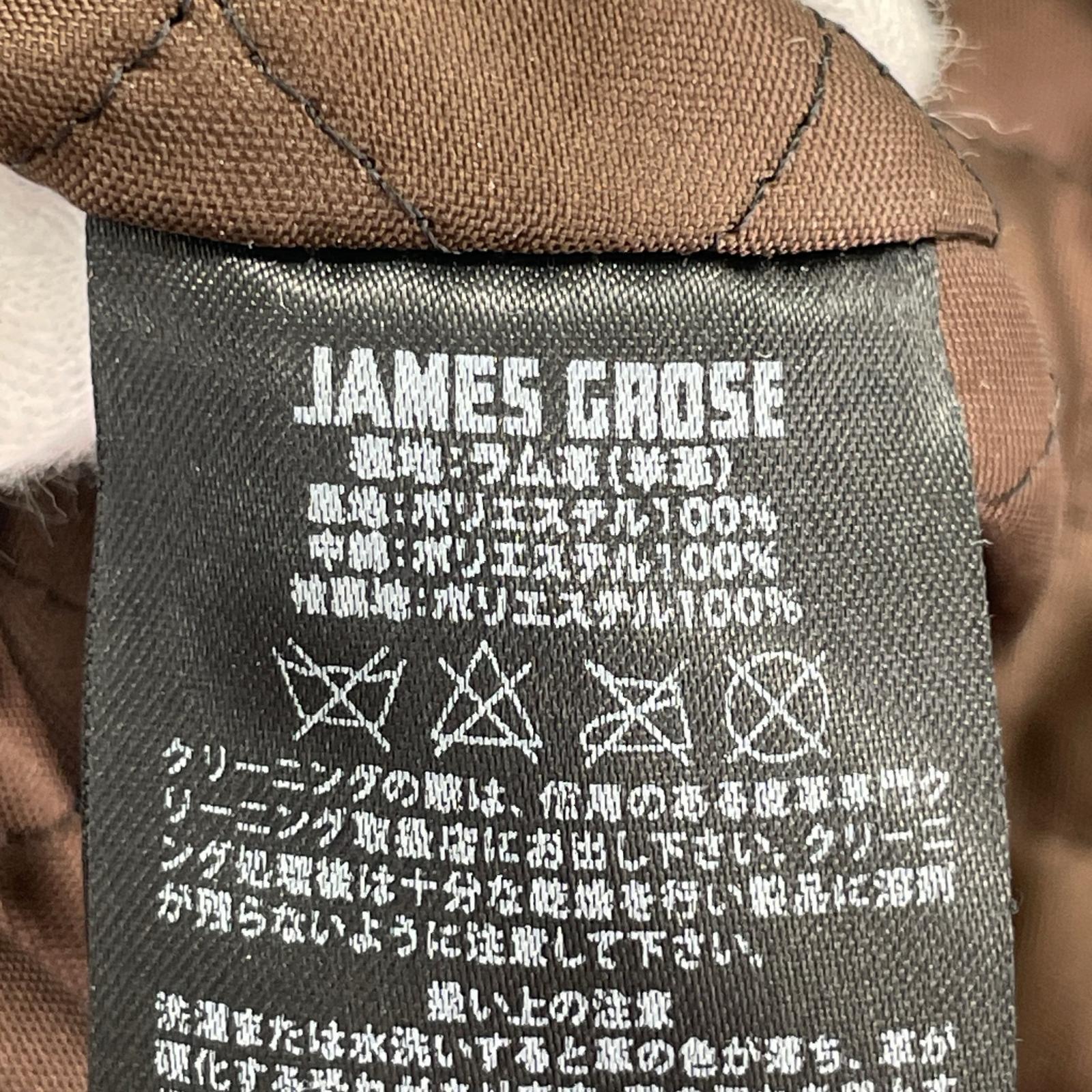 ライダースジャケット JAMES GROSE 裏キルティング ダブル ライダースジャケット 38 ネイビー 38 ネイビー