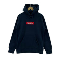 パーカー 16AW BOX LOGO HOODED SWEATSHIRT サイズS S ネイビー