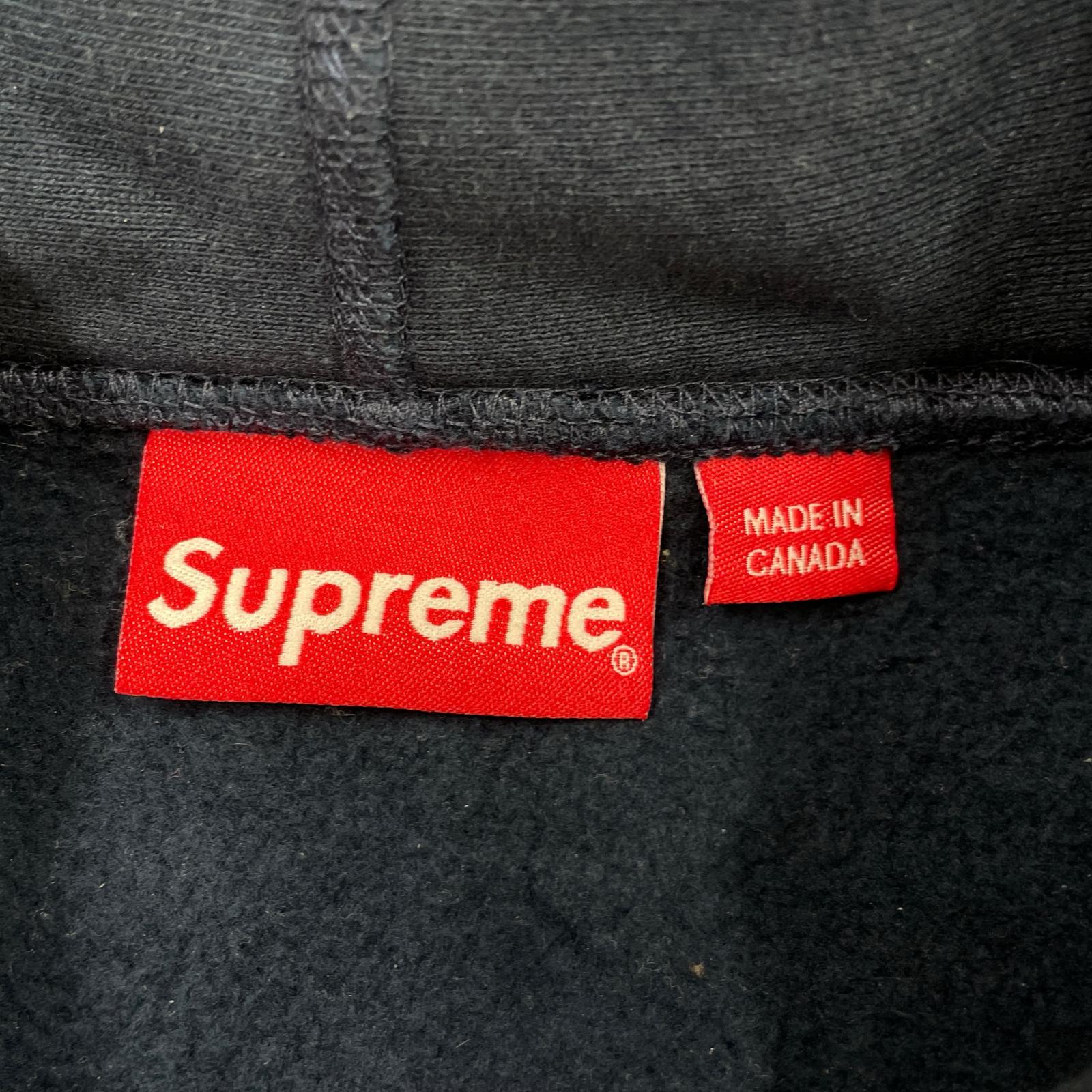 パーカー 16AW BOX LOGO HOODED SWEATSHIRT サイズS S ネイビー
