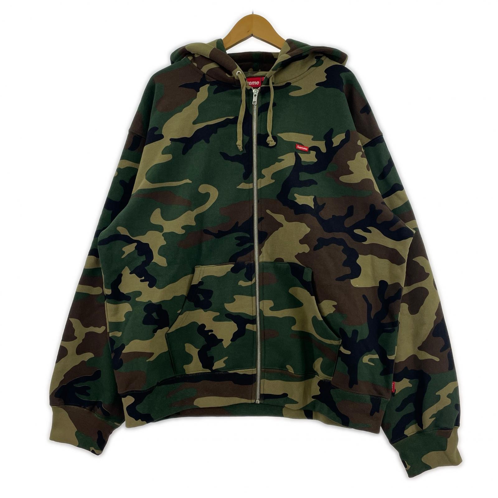 パーカー Small Box Zip Up Hooded Sweatshirt Camo