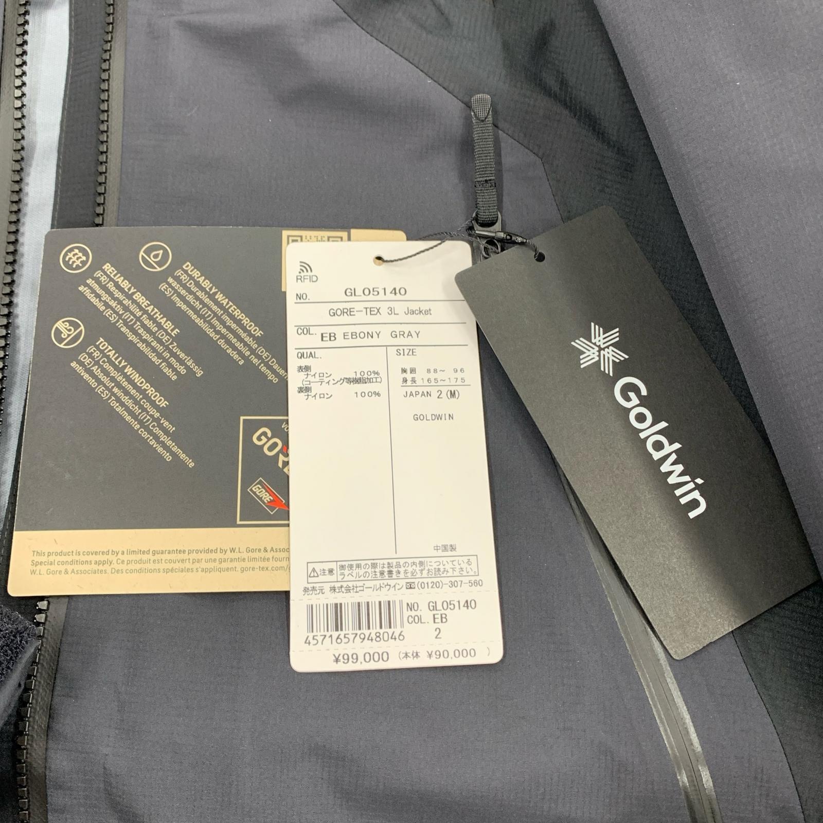 ジャケット GORE-TEX 3L JACKET GL05140 M ブラック