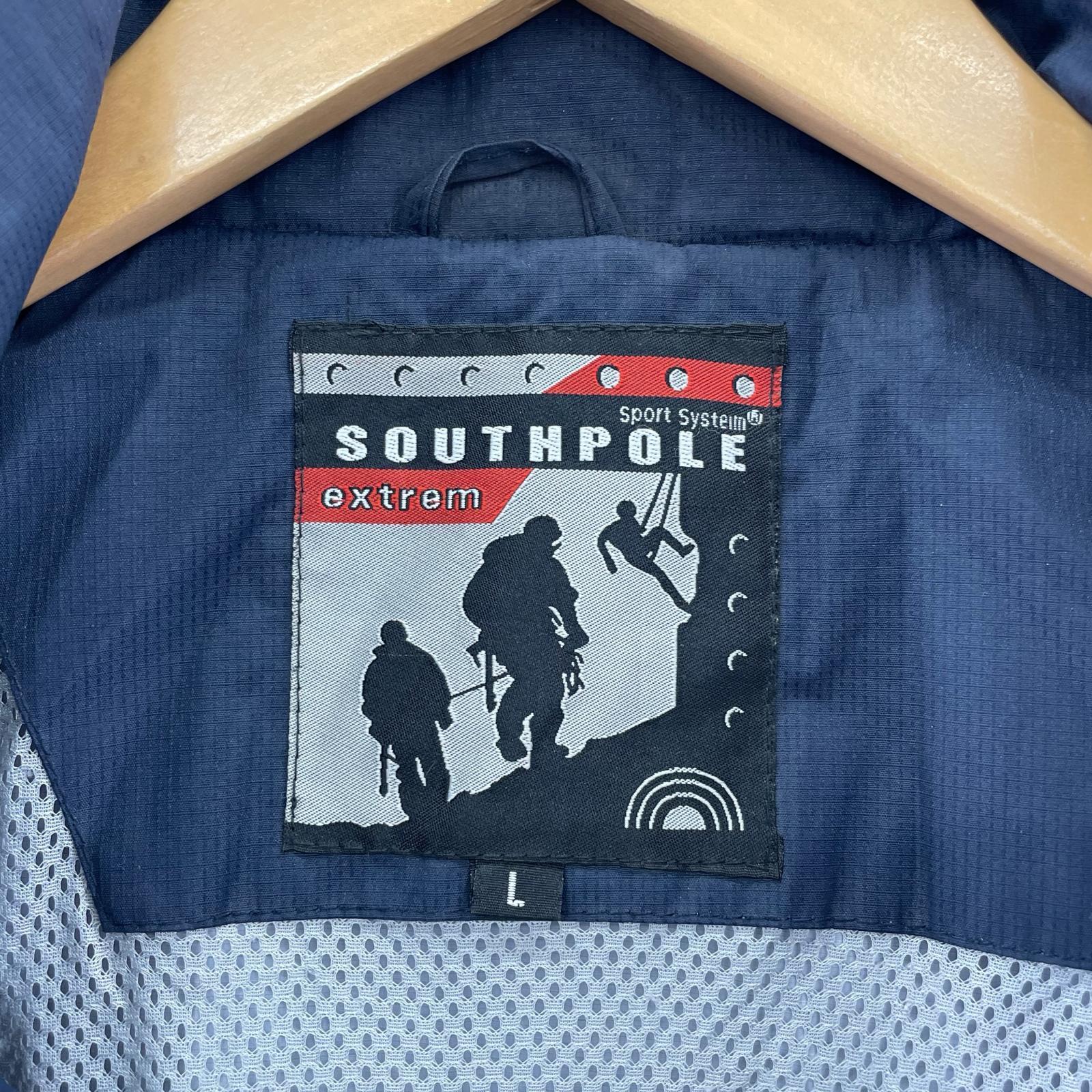 ジャケット SOUTH POLE ロゴ刺繍 ナイロンジャケット L ネイビー L ネイビー