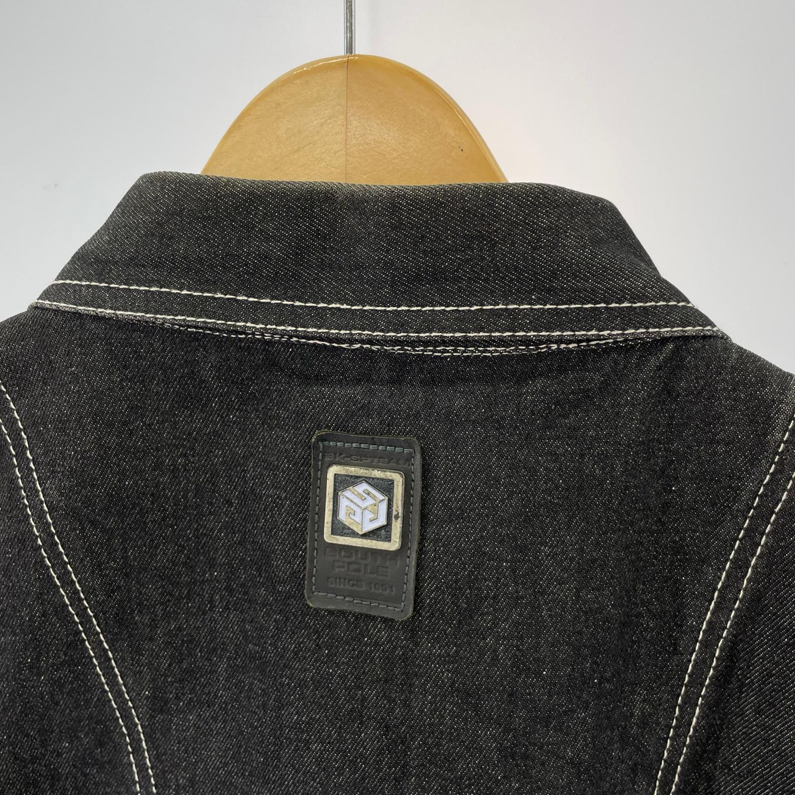 ブルゾン SOUTHPOLE オーバーサイズデニムジャケット BLK XXL 3L ブラック
