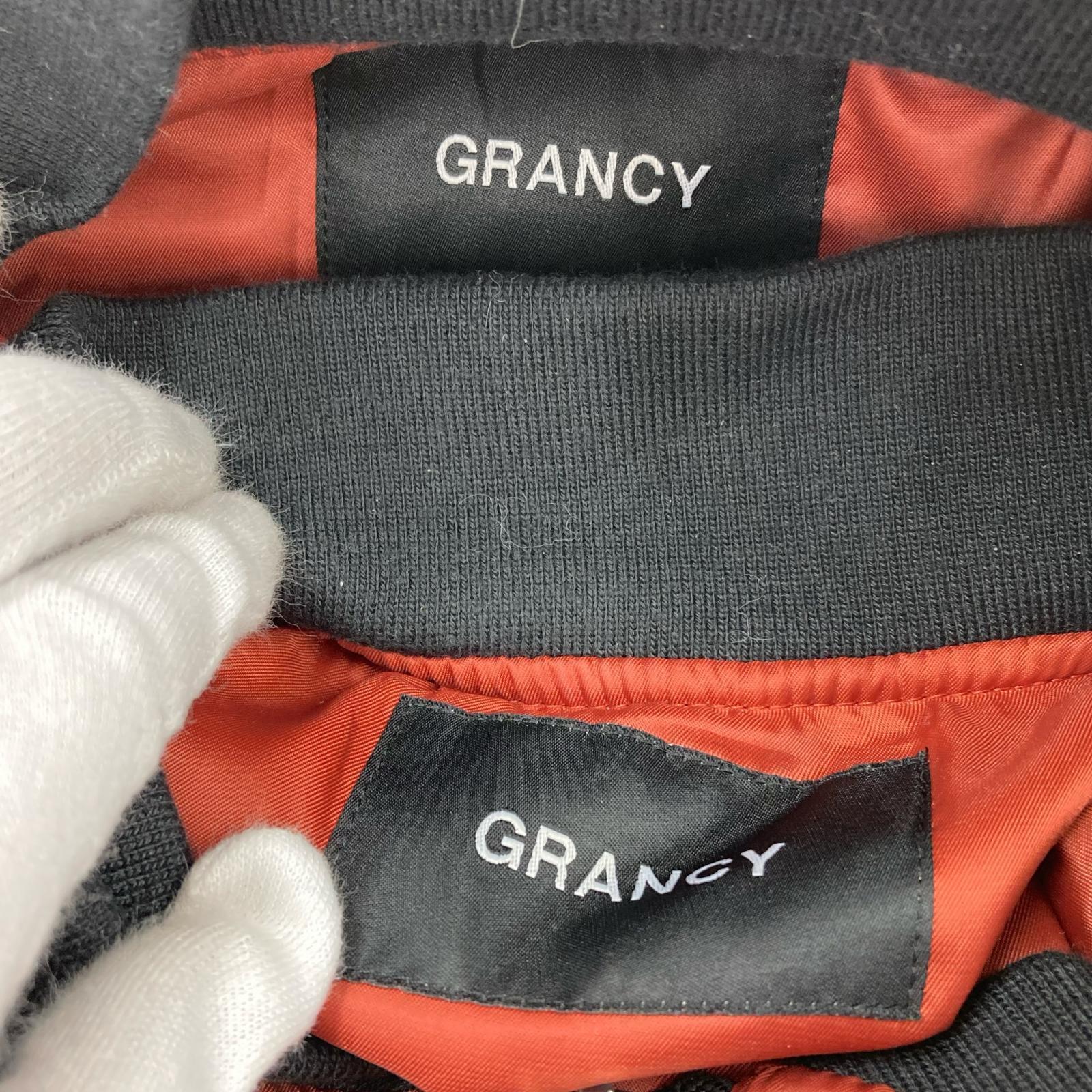 ブルゾン GRANCY ボリュームレイヤードデザインMA-1 L ブラック L ブラック