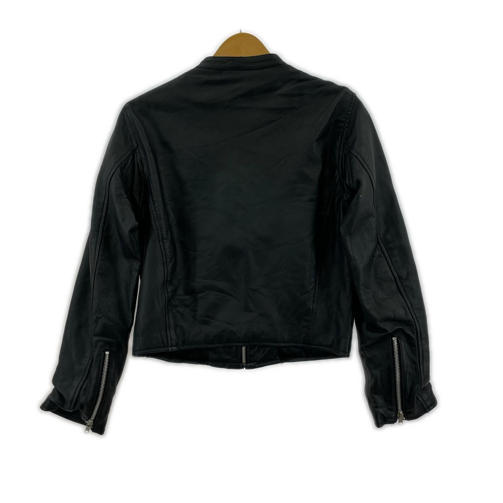 ライダースジャケット Liugoo Leathers/シングル/レザージャケット/BLK/4 4 ブラック