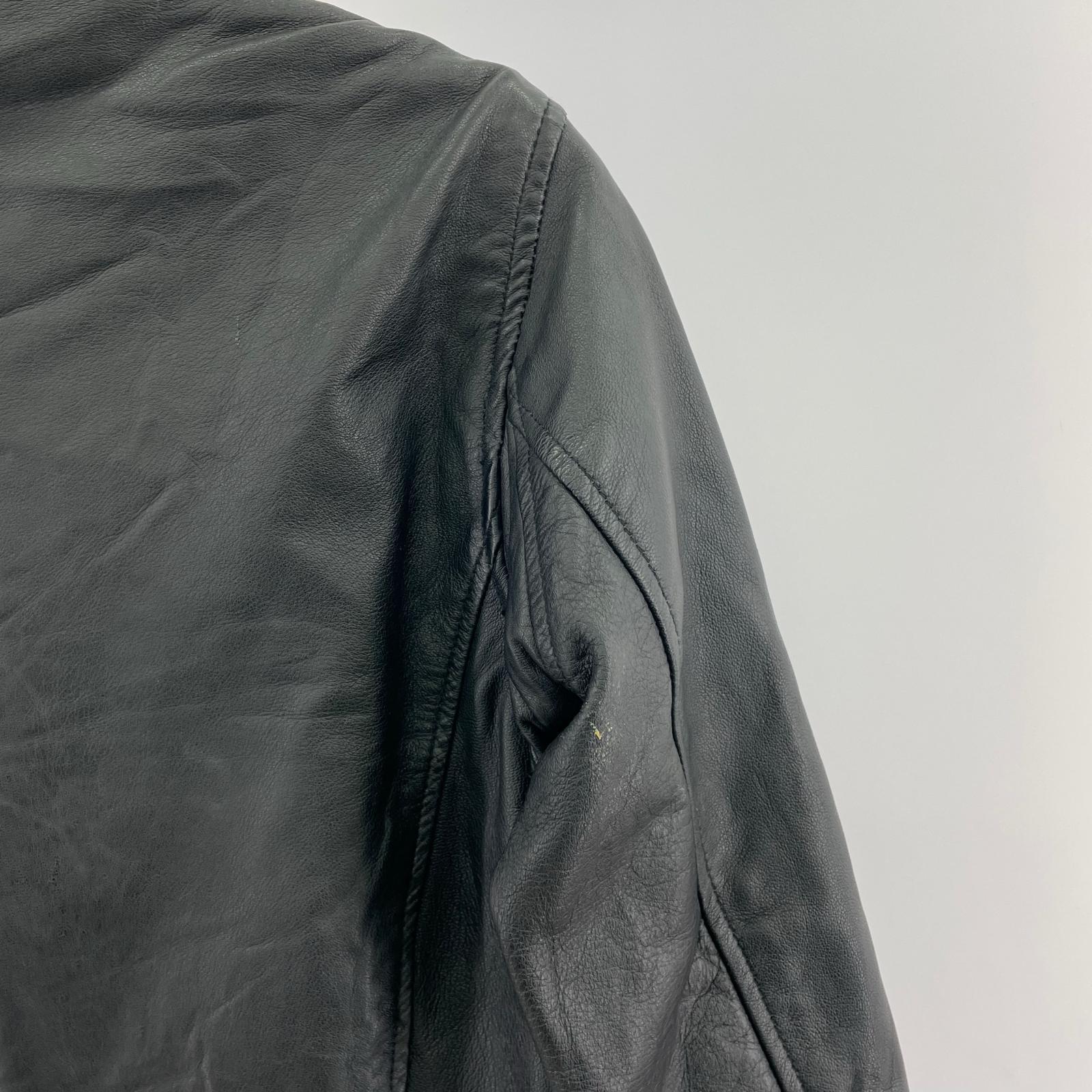 ライダースジャケット Liugoo Leathers/シングル/レザージャケット/BLK/4 4 ブラック