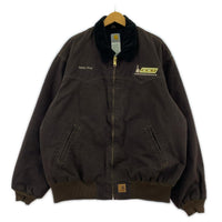 ジャケット Carhartt 00s 企業刺繍 サンタフェジャケット 2XL ブラウン ブラウン