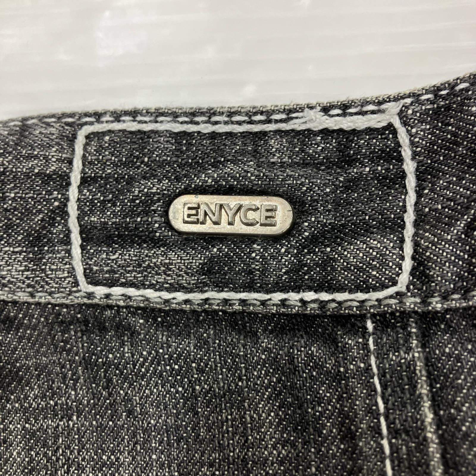 デニムパンツ ENYCE バギースタッズデニムパンツ W40 BLK 40 ブラック