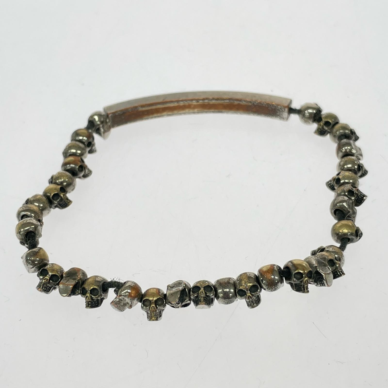 ブレスレット Alexander McQueen ダイナミックスカルブレスレット シルバー