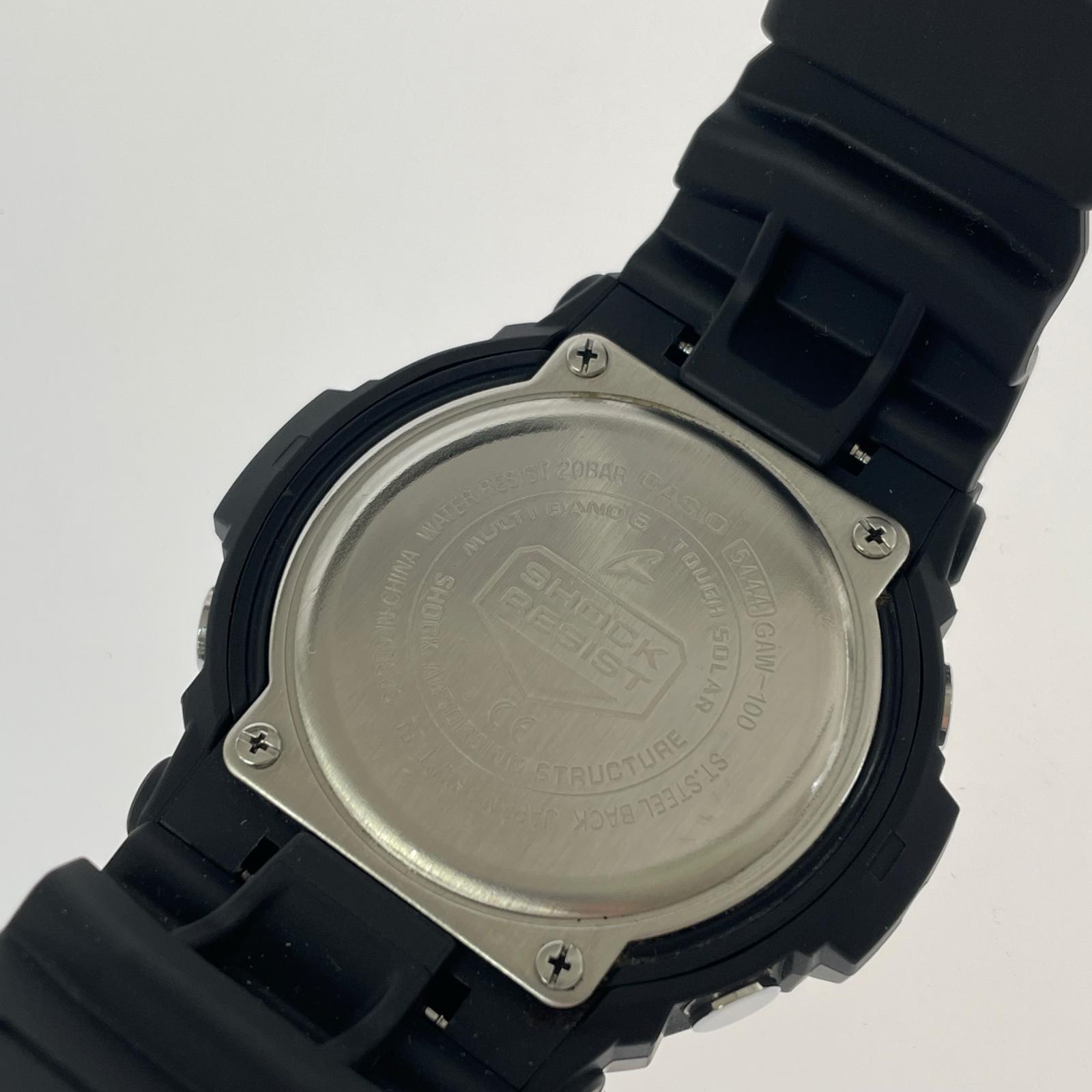 腕時計 GAW-100-1AJF デジタル腕時計 電波ソーラー ブラック