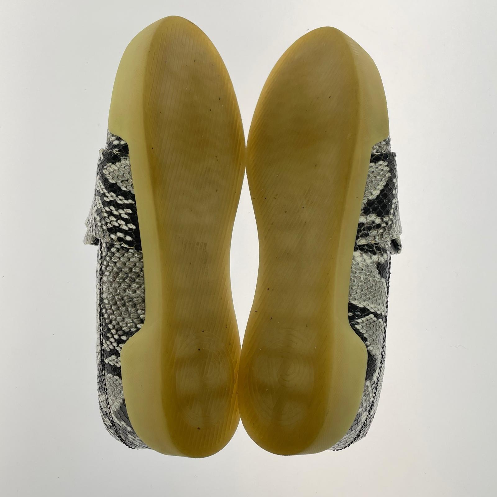 シューズ 3.1 Phillip Lim パイソン フラットシューズ ブラック