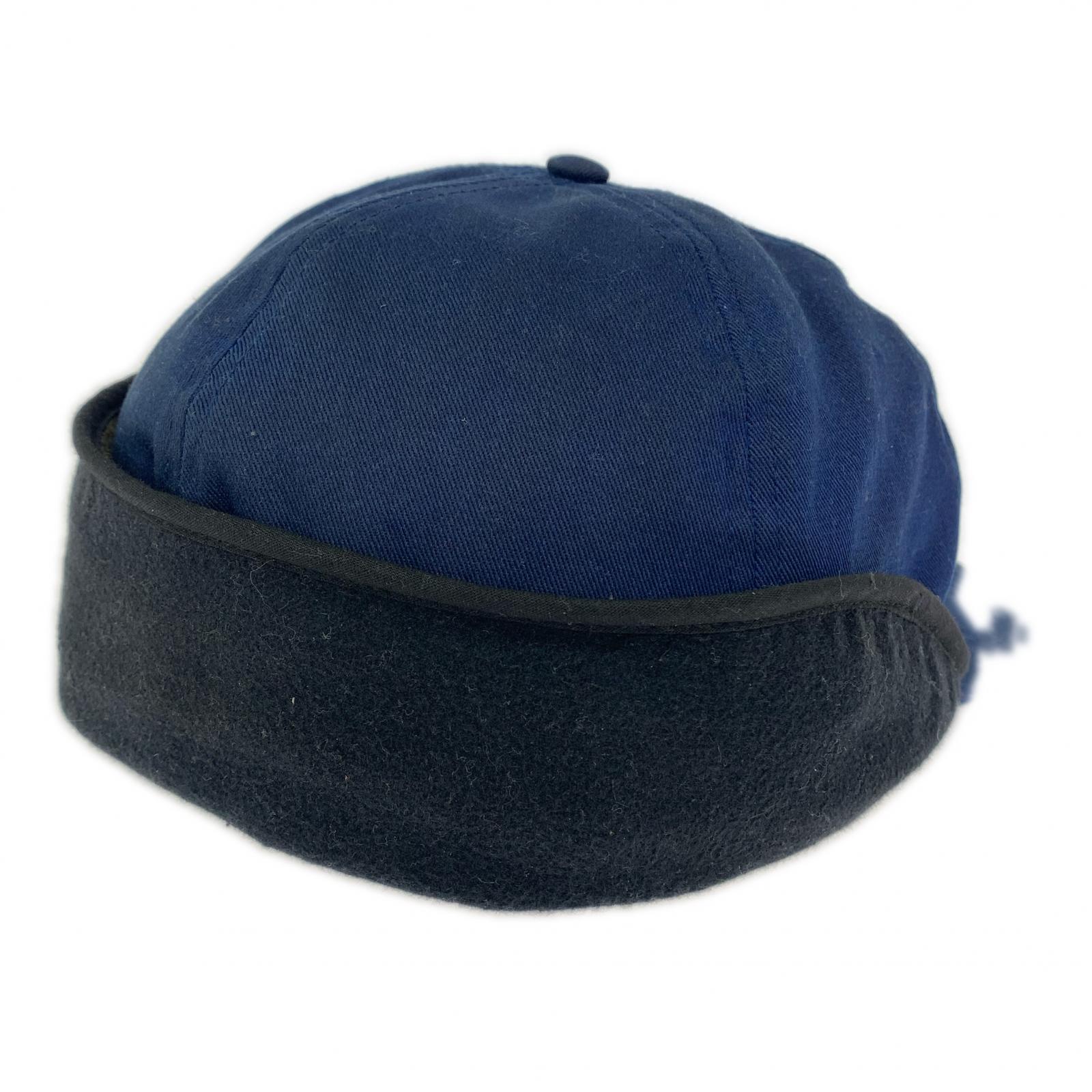キャップ 12AW Waxed Ear Flap Cap 青 ブルー