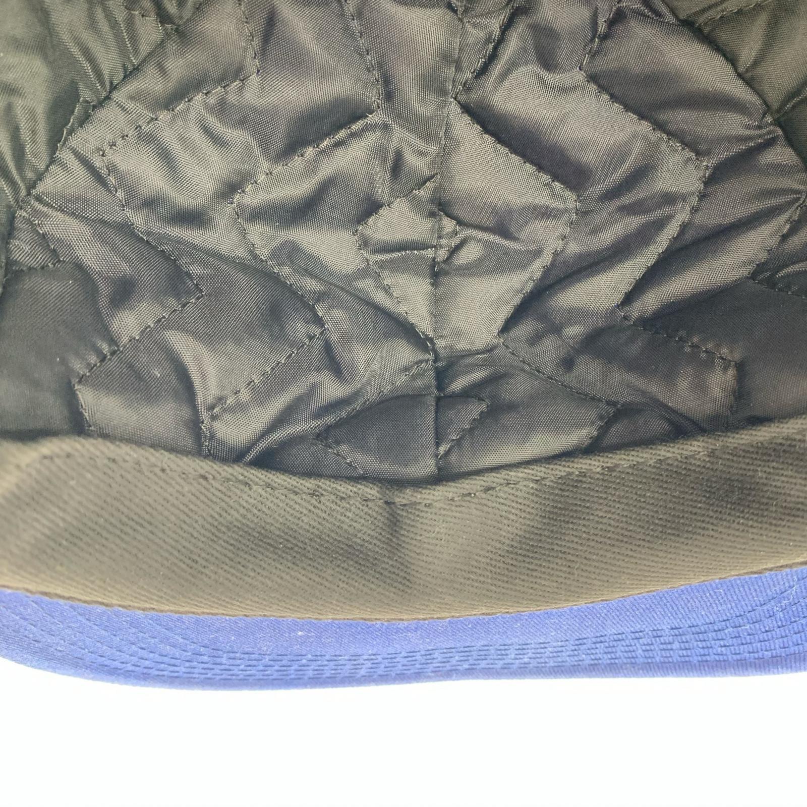 キャップ 12AW Waxed Ear Flap Cap 青 ブルー