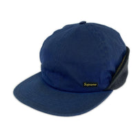 キャップ 12AW Waxed Ear Flap Cap 青 ブルー