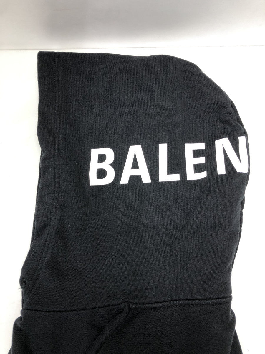 BALENCIAGA フードロゴスウェットプルオーバーパーカー (S)