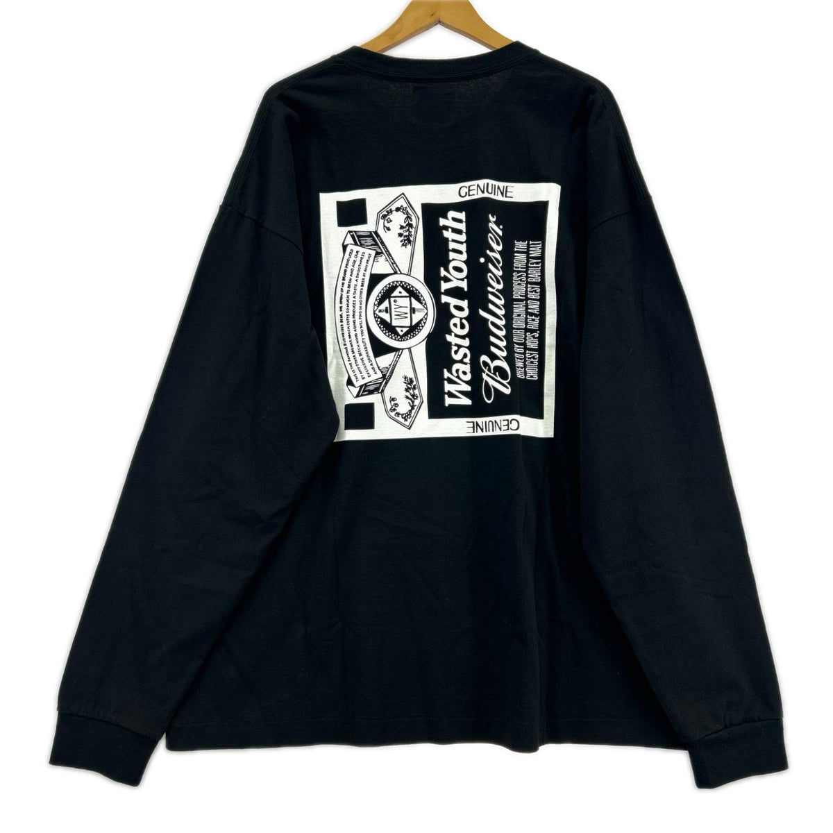 長袖Tシャツ wasted youth ブラック (2XL) ブラック