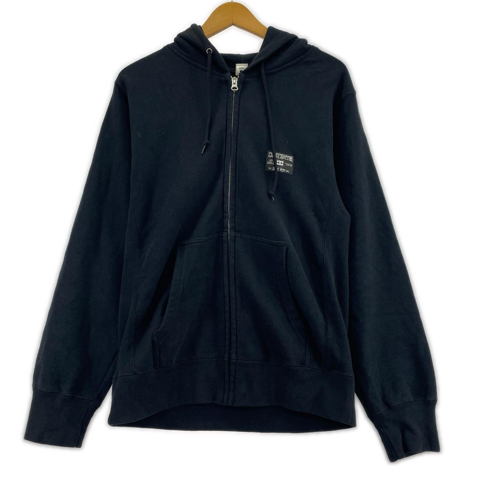 パーカー プリントロゴパーカー BLK M ブラック