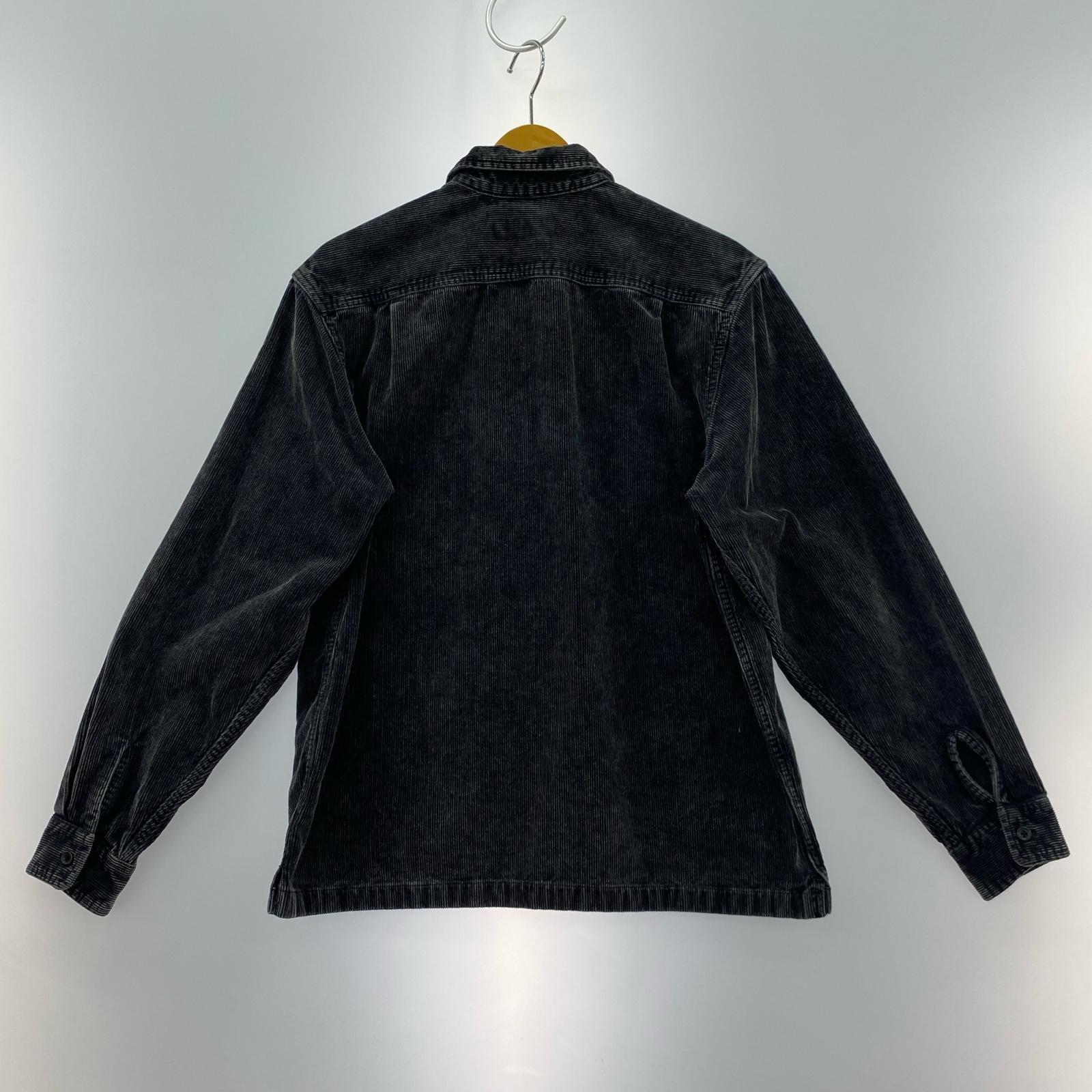 ブルゾン 24SS ウォッシュドコーデュロイジップアップシャツ 黒 (S) S ブラック