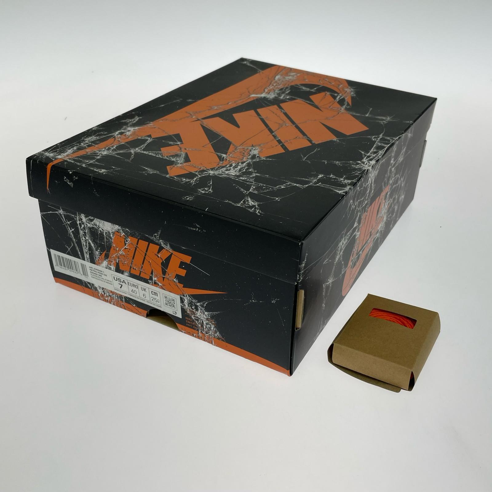 スニーカー AIR JORDAN 1 RETRO HIGH OG 橙 (25.0cm) 25cm (US7 UK6 1/2 EU40)