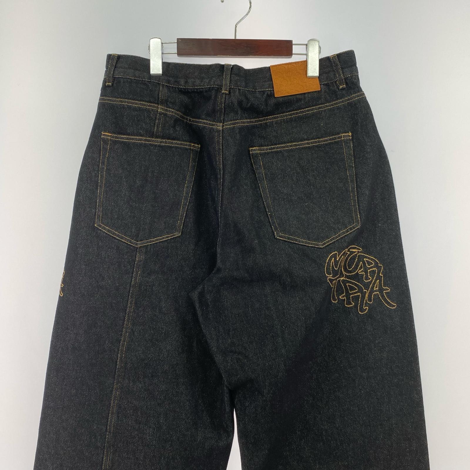 デニムパンツ Mertra Big Step Black Denim 34 ブラック