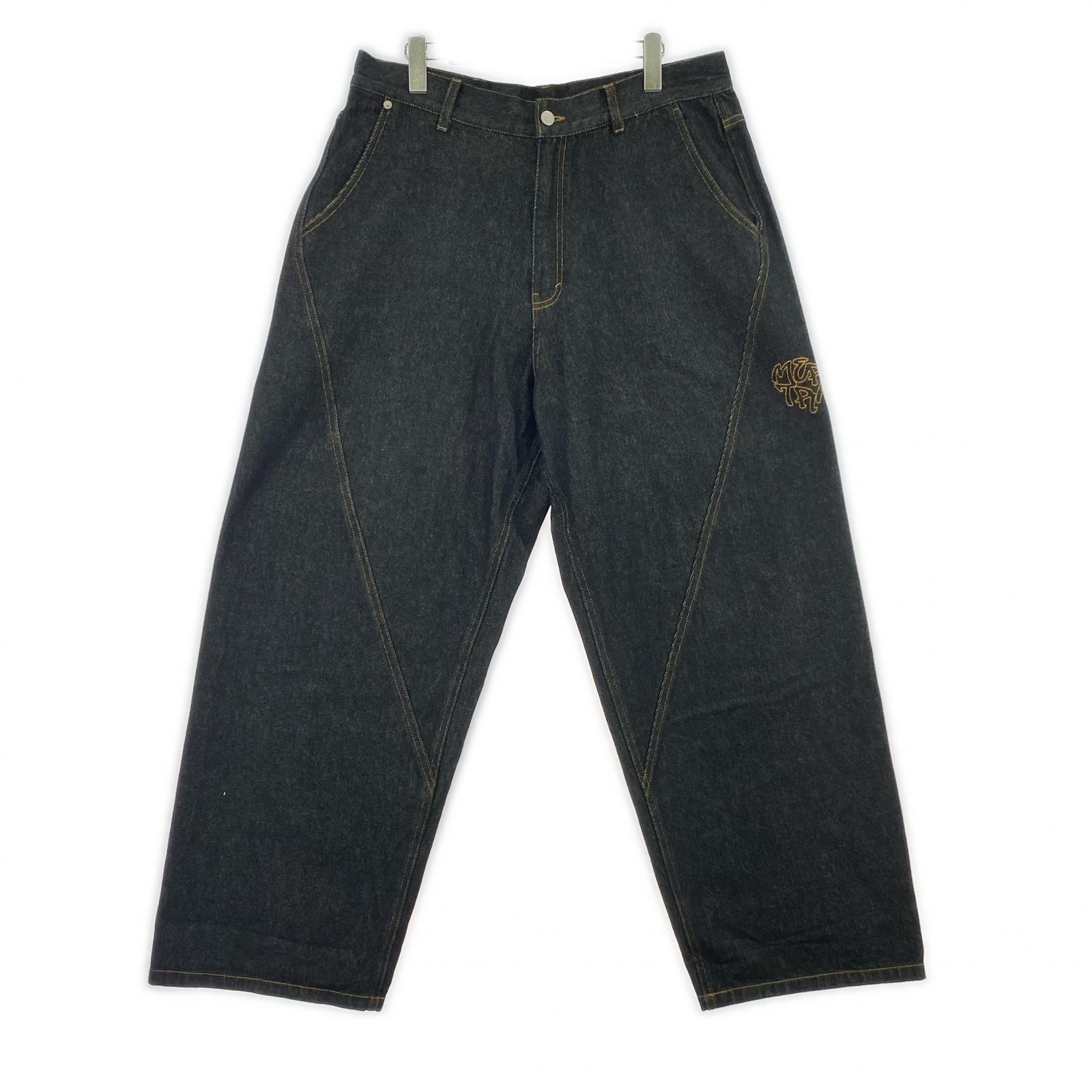 デニムパンツ Mertra Big Step Black Denim 34 ブラック
