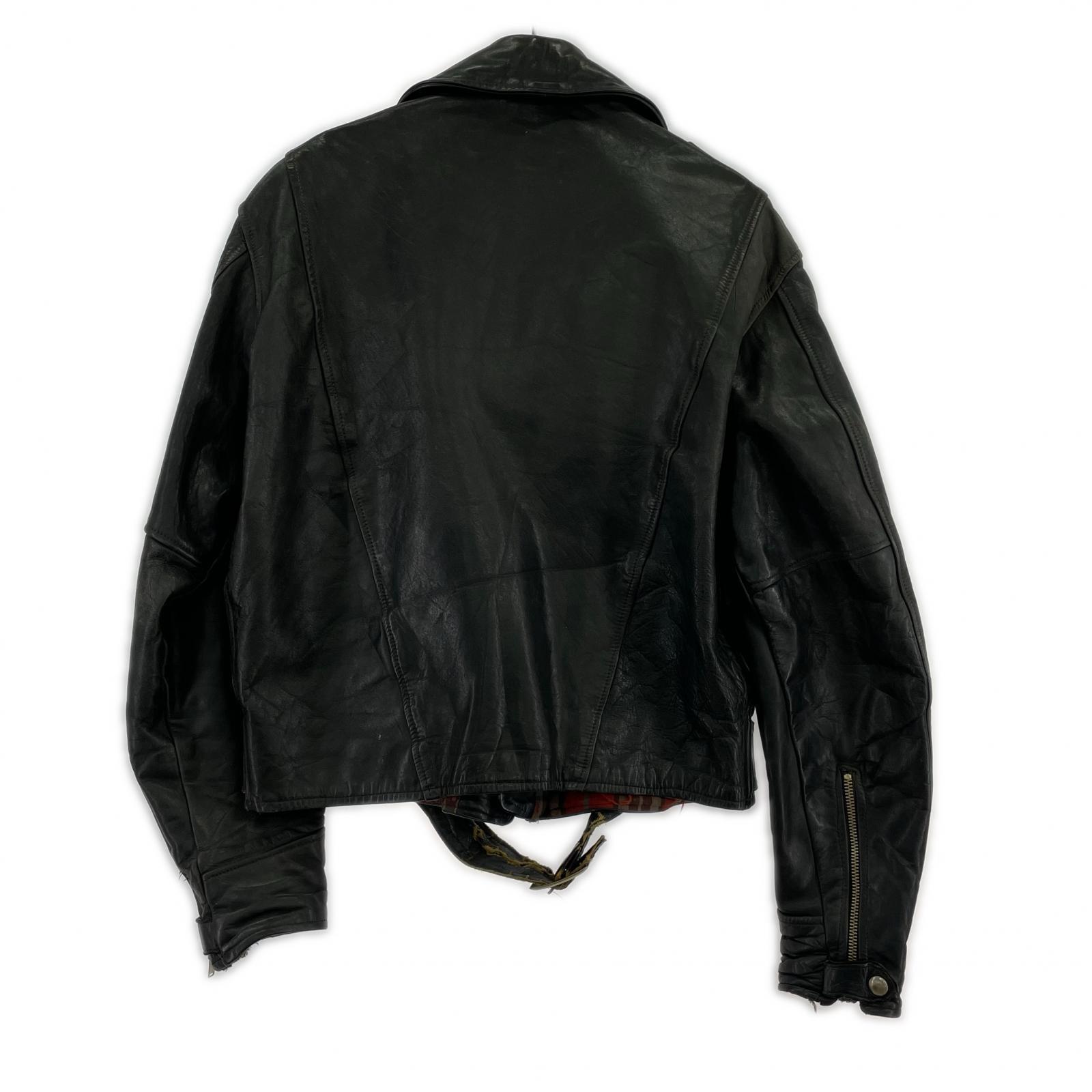 ライダースジャケット 50s A.Morris ホースハイド レザー 黒 ()42 42 ブラック