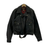 ライダースジャケット 50s A.Morris ホースハイド レザー 黒 ()42 42 ブラック