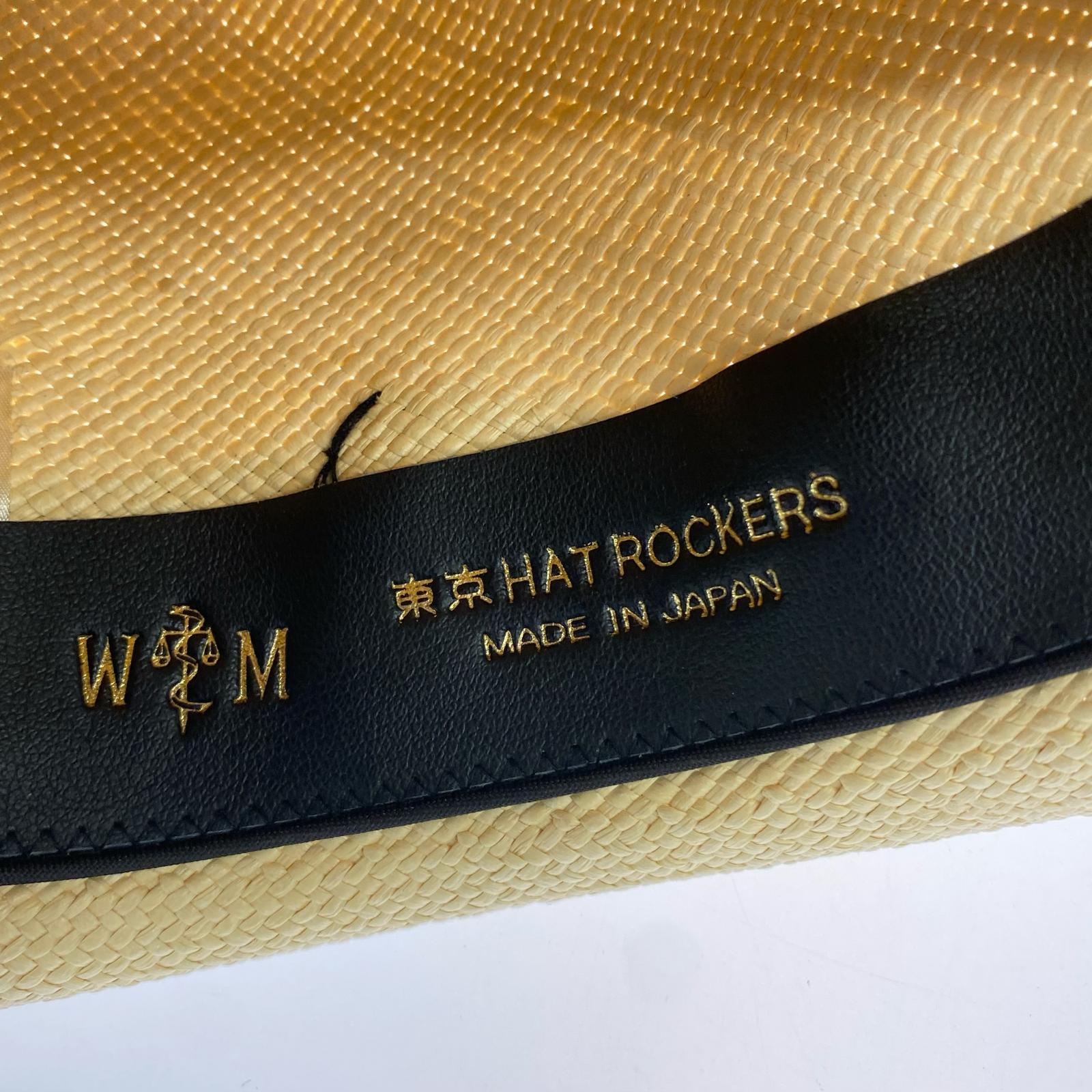 ハット 東京HATROCKERS ストローハット ベージュ