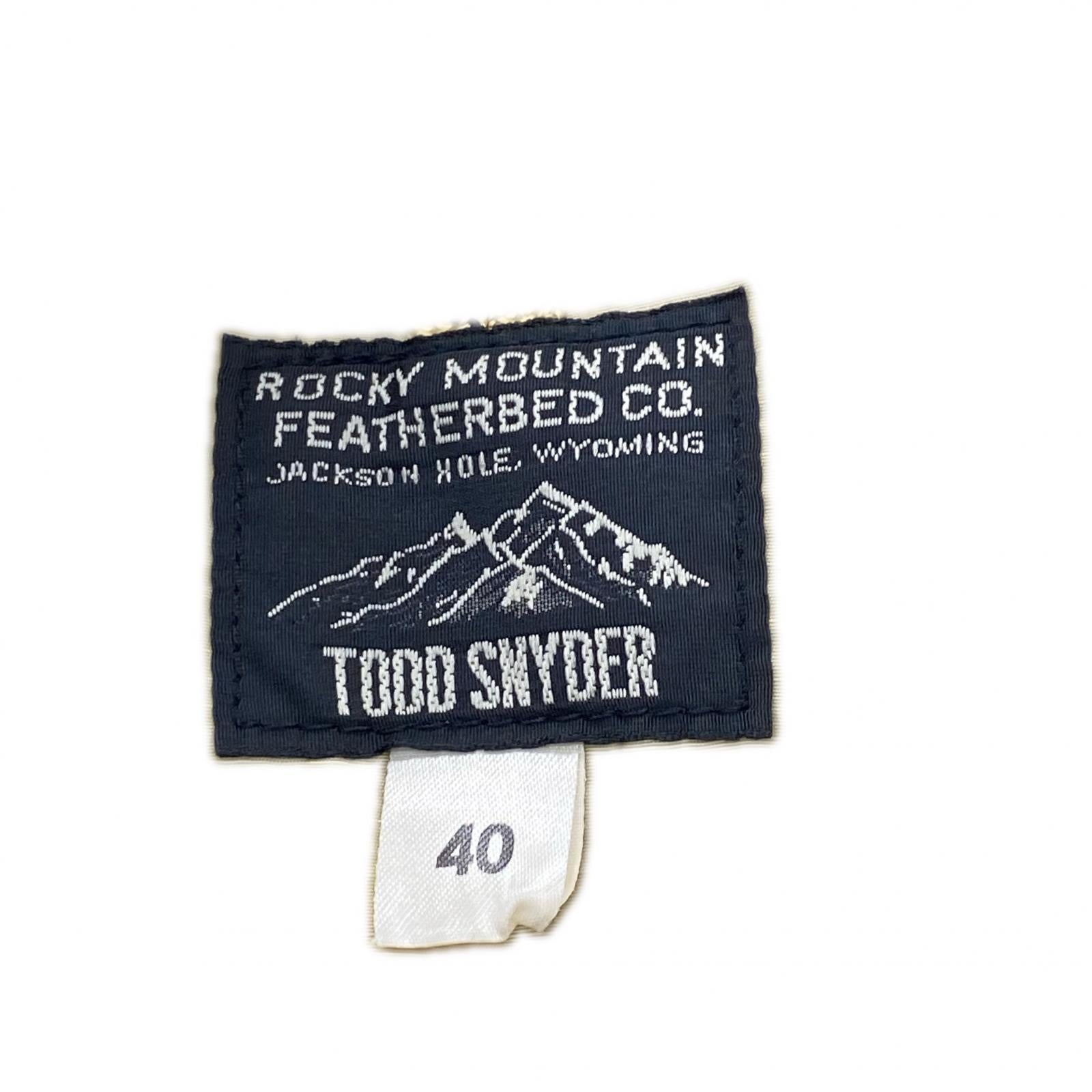 ダウンジャケット TODD SNYDER別注 黒 (40) 40 ブラック