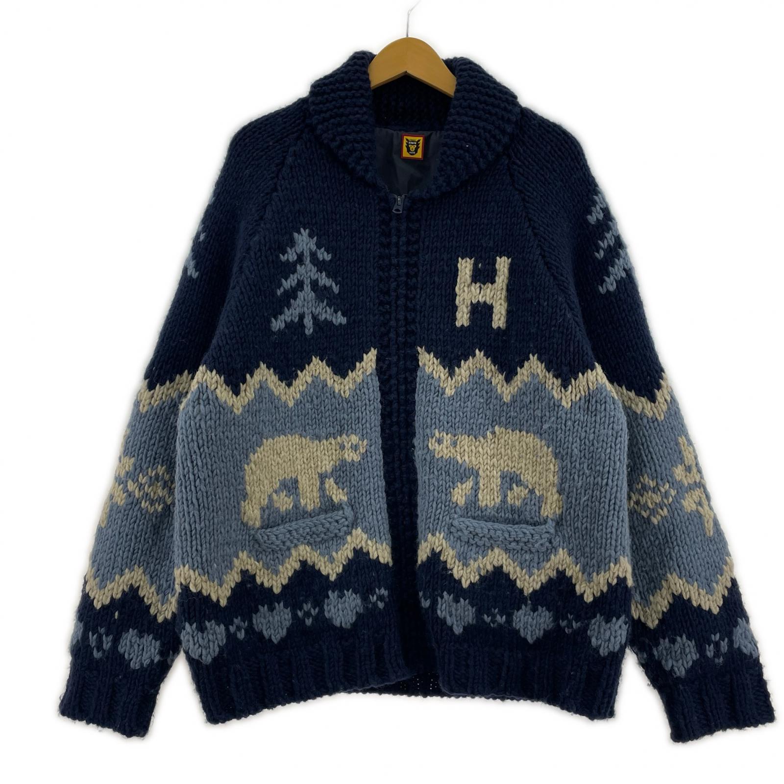 ジャケット ポーラベアカウチンニット ネイビー