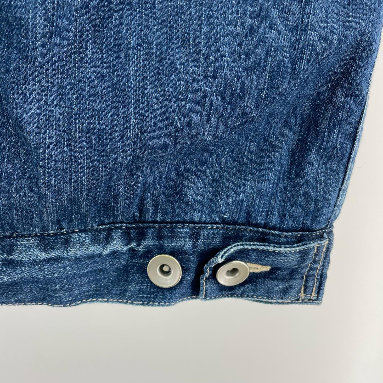 長袖シャツ STEINBECK DENIM BOA VEST インディゴ (M) M