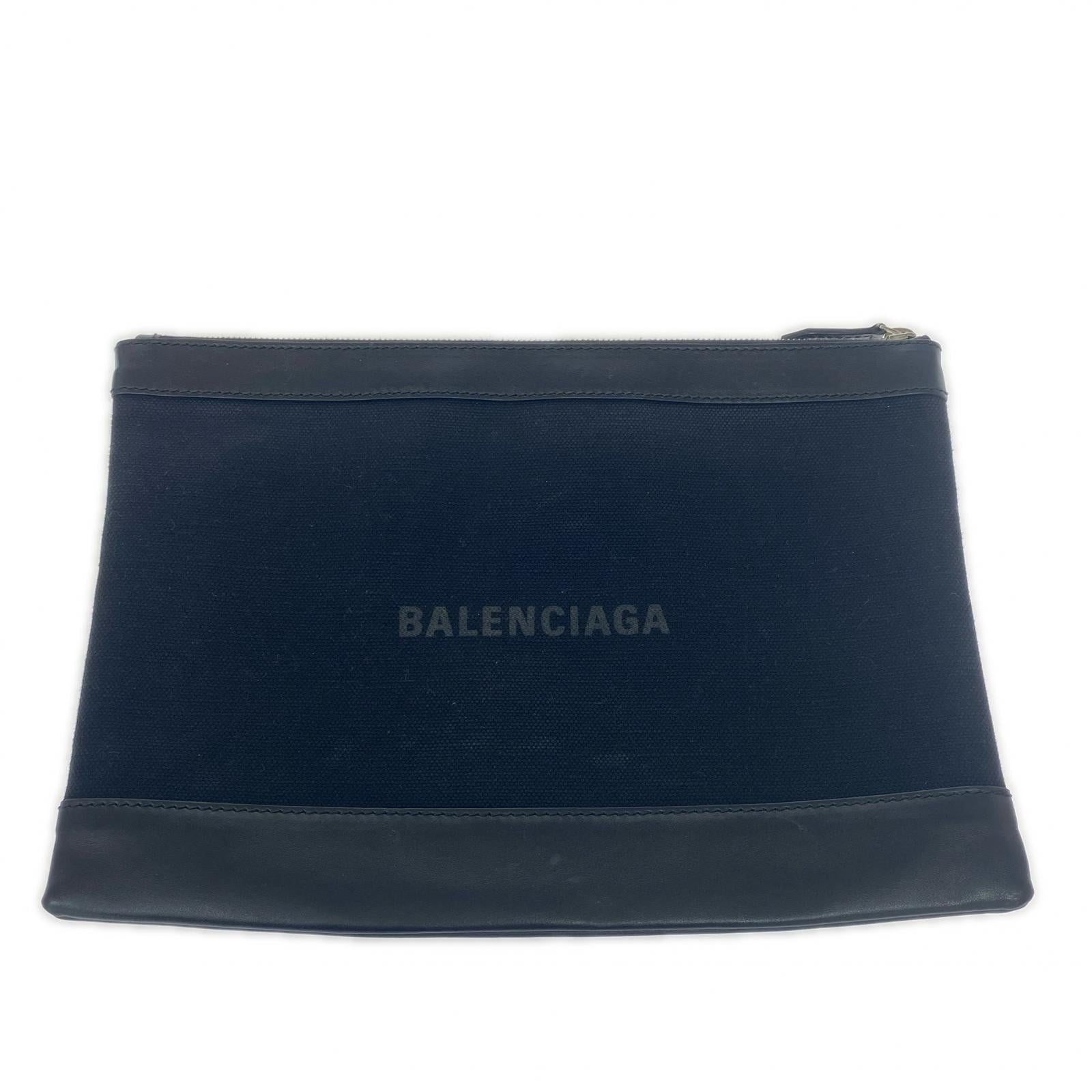 BALENCIAGA ネイビークリップM