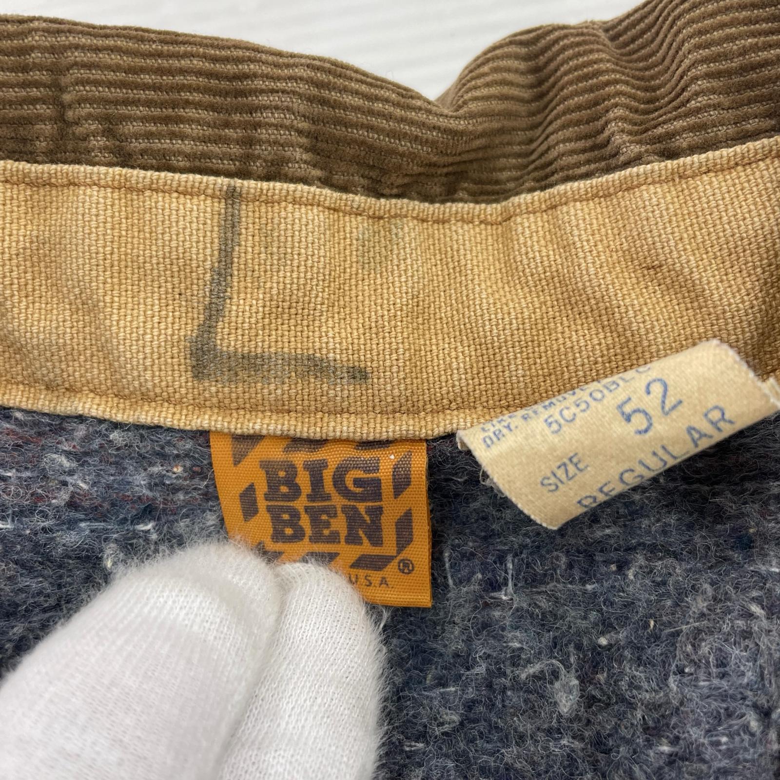 ジャケット 80s BIG BEN 裏ブランケット カバーオール ブラウン(52) 52 ブラウン